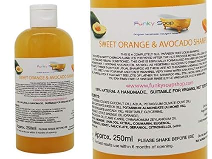 Funky Soap 1 Bottle Sweet Orange Avocado Oil Shampoo For Afro