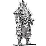PES 3D Metal Art Metal Works 3D Laser Cut Models Warrior's Armor Silver