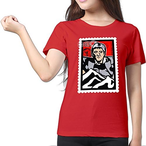 Retro Kings Scarface Stamp Red Women's Sport Shirt For Woman Size S