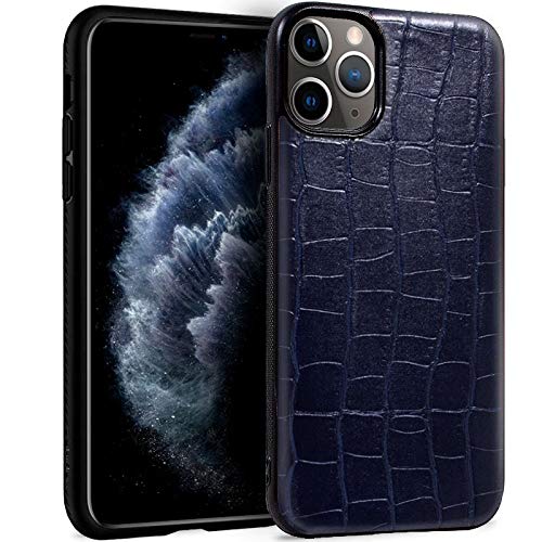 Cool Case for iPhone 11 Pro Leather Crocodile Navy