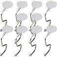 Zerodeko 10 Pcs Purse Hooks - Table & Desk Hanger Holder, Under Counter & Christmas Stocking Holder, Mantel Hooks