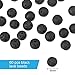Bememo 200 Pieces Chakra Beads and Black Lava Rock Stone Volcanic Stone for Jewelry Bracelet Necklace DIY Making with 1 Crystal String and 30 Antique Silver Spacer Beads