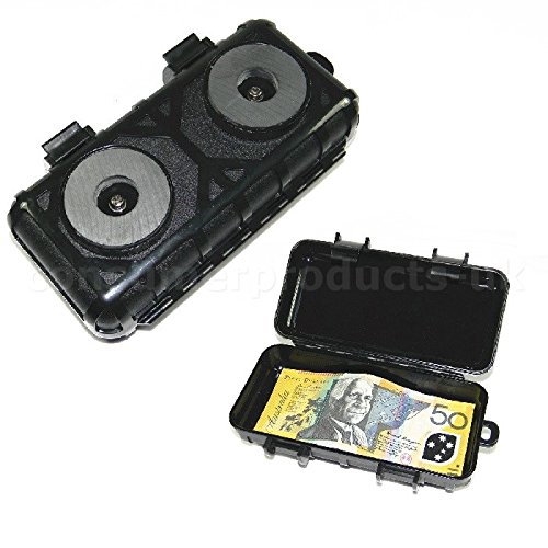 (CPUK) SECRET MAGNETIC CAR TRUCK VAN STASH SAFE KEY HOLDER HIDDEN STORAGE COMPARTMENT STASH CASH BOX (17cm x 8cm x 5cm)