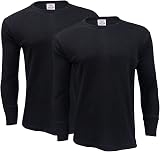 Gaffer Men's Thermal Top Long Sleeve Base Layer Warm Underwear BLK XXL