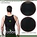 Roludom Men's Slimming Trimmer Body Shaper Vest Underwears Tank Top, White, Medium