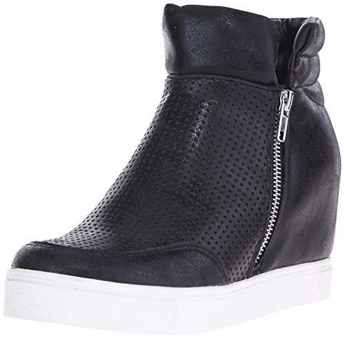 Steve madden women s linqsp fashion sneaker black size …