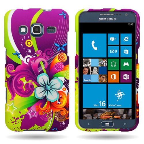 Hard Slim Case Protective Snap-On Cover for Samsung ATIV S Neo by CoverON - Floral Medley Design
