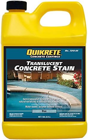 Quikrete Translucent Concrete Stain Blue gal - - Amazon.com