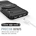 MoKo Case for iPhone 7 Plus, Shock Absorbing Hard Cover Ultra Protective Heavy Duty Case with Holster Belt Clip + Built-in Kickstand for Apple iPhone 7 Plus 5.5 Inch (2016) - Black