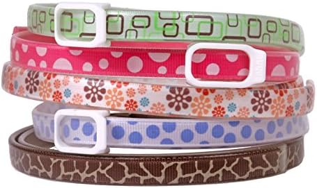Essential Oil Dog Flea Collar Also Repels Ticks and Mosquitos (Leopard Print)