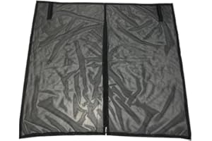 Magnetic Mosquito Net for Cars & Trucks Breathable Tailgate Camping Screen with Zipper, Universal Fit for SUV/Truck/MPV (4 Si