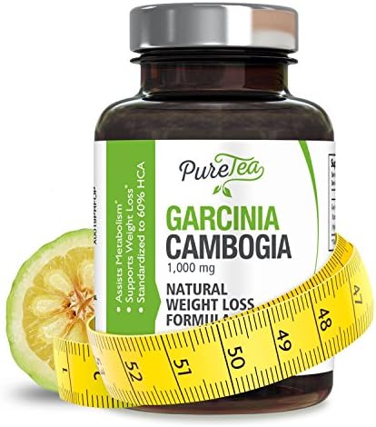 Garcinia Cambogia Pure Extract 100% Natural HCA 1000mg - All Natural Appetite Suppressant, Carb Blocker, Weight Loss Supplement, Best Garcinia Pure Extract Pills - 180 Veg Capsules
