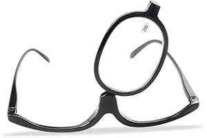 Makeup Glasses for Woman Foldable Rotating Lens Lightweight 200 Degree Eyeglasses Portable Full Frame Shatter-resistant Cosme