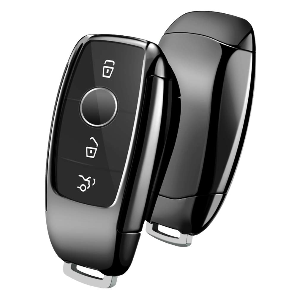 OATSBASF Car Key Cover Compatible with Mercedes Benz,Car Key Box for Benz E Class 2017 S 2018 (Black) โ image 1