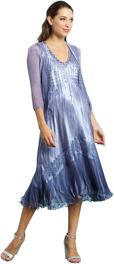lavender dress with jacket