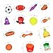 Savena Super Squeaky Dog Toy Pack -New Upgrade Made by Non-Toxic Odorless Environmental Material No-Stuffing Bite Resistant Ball Vegetable Food Types Colors, 14-Pack, Raising Dog EBook Included