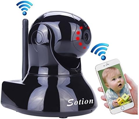 Sotion Wireless Security IP Camera, Internet Network Home Indoor Super HD Surveillance Cameras Monitoring System, Baby / Elder / Nanny / Pet Video Monitor with Pan &amp; Tilt, Two Way Audio &amp; Night Vision