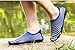 AVADAR Men Women Water Shoes Barefoot Quick Dry Aqua Shoes for Swim Walking Yoga Lake Beach Garden Park Driving Boating,8.5US Women/7US Mens,White/Blue