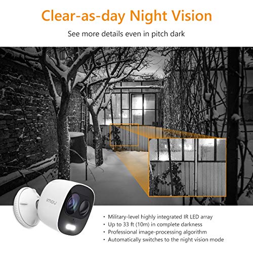 Imou-Cmara-de-Vigilancia-WiFi-Exterior-Cmara-IP-WiFi-1080P-IP65-Impermeable-Discuasin-Proactica-con-Luces-y-Sonidos-de-Alarma-Visin-Nocturna-PIR-Sensor-Compatible-con-Alexa-y-Google-Home