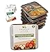 3 Compartment BPA Free Meal Prep Containers. Reusable Plastic Food Storage Containers with Lids. Stackable, Microwavable, Freezer & Dishwasher Safe Lunch Box Container Set + EBook [36 oz, 5 pack]