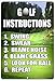 Rogue River Tactical Funny Golf Instructions Metal Tin Sign Wall Decor Man Cave Bar Golfer Ball