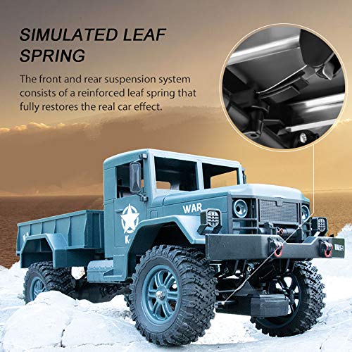 image for RC Cars for Kids,2.4GHZ Remote Control Military Truck 4WD Off-road Cra