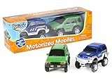 International Playthings Kidoozie Build-A-Road Motorized Mobiles - Extra Moving Cars 2 Set - For Independent and Track Play - For 3 Years and Up