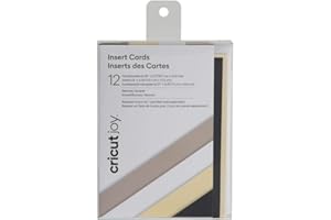 Cricut Joy Insert Cards - DIY greeting card for Baby Shower, Birthday, and Wedding - Neutrals Sampler, 12 ct