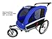 Booyah Medium Dog Stroller & Pet Bike Trailer with Suspension - Orange