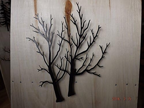 Beautiful Black 3D Metal Maple Tree Cluster