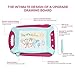 Wellchild Magnetic Drawing Board for Toddlers,Travel Size Toddlers Toys Colorful Erasable with One Carry Bag Magnet Pen and Three Stampers (XB009)