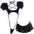 JasmyGirls Cosplay Lingerie Anime Costume Sexy Cutout Bodysuit Cute Mini Skirt Kawaii Top Lolita Underwear Japanese Swimsuit
