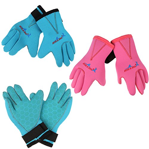 image for MagiDeal 3mm Neoprene Skid-proof Kids Boys Girls Wetsuit Gloves - Surf