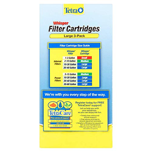 Tetra Whisper Large Aquarium Filter Cartridge 3pk Pricepulse