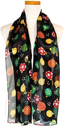 Christmas Scarf - Christmas Snow Flake,Ornaments, Gingerbread Cookies By Christmas Scarf Company
