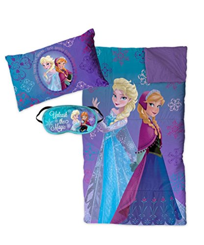 Disney Frozen Sleepover Set - Sleeping Bag, Pillow and Eye Mask