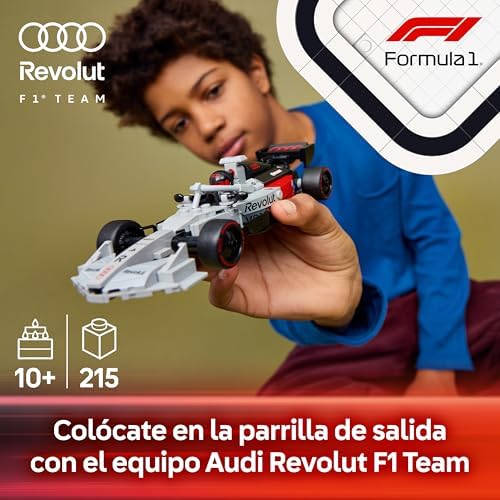 Speed Champions Coche de Carreras Audi Revolut F1 Team R26 - Maqueta de Coche de Juguete con Minifigura de Piloto - Regalo para Niños de 10+ Años y Adolescentes Fans de la Fórmula 1-77259