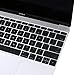 MOSISO Silicone Keyboard Cover Protective Skin Compatible with MacBook Pro 13 inch 2017 & 2016 Release A1708 Without Touch Bar, MacBook 12 inch A1534, Hollow Black
