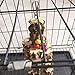 PINVNBY Large Parrot Toys Natural Wood Bird Chewing Toys Parakeet cage Hammock Hanging Toy for African Grey Macaws Cockatoos Eclectus Amazon Parrot Birdsthumb 4