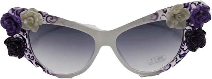 flower cat eye sunglasses