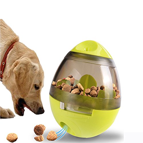 Hy-ms pet chew ball toy, interactive iq treat dog toy a…
