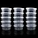 Philonext 15 Pack Slime Storage Containers, Foam Ball Storage Containers with Lids, Leakproof Clear Plastic Floam Beads Containers Kit of Slime with 10 Pcs Slime Mixing Spoons for Slime Beads (L)
