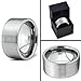 Tungsten Wedding Band Ring 12mm for Men Women Comfort Fit Pipe Cut Brushed Polished