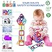 Soyee Magnetic Building Toys Construction Blocks 56pcs Magnetic Tiles STEM Toy Set for 3 4 5 6 Year Old Boys & Girls
