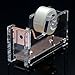Zodaca Acrylic & Rose Gold Tape Dispenser, Deluxe Clear Office Desktop Tape Dispenser with One Tape [Medium Size] for Tape Below 3/4