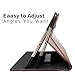 New 6th Generation iPad Case Leather Smart 5th Generation iPad Case Folio Cover Anti-Slip Stripe Card Holder Pocket Smart Auto Wake and Sleep for New iPad 9.7 inch 6th/5th Generation Elegant Brown