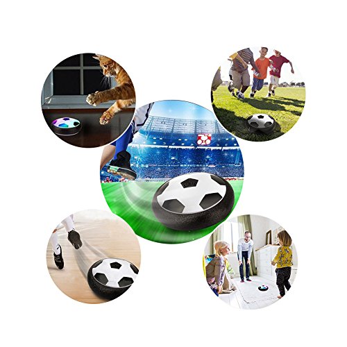 Anpole Soccer Toy for Kids - Hockey Football Which Amazing Hover Ball with Powerful LED Light Size 4 Boys Girls Sport Children Toys Training Football for Indoor or Outdoor with Parents Game - Thumbnail 5