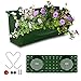 KORAM 12-inch Vertical Garden Planter Wall Mount Hanging Flower Box Living Wall Planter Plant Pots with S Shaped Hooks for Balcony Window Vegetable Gardens, 1-Pack Garden Gifts for Men & Women