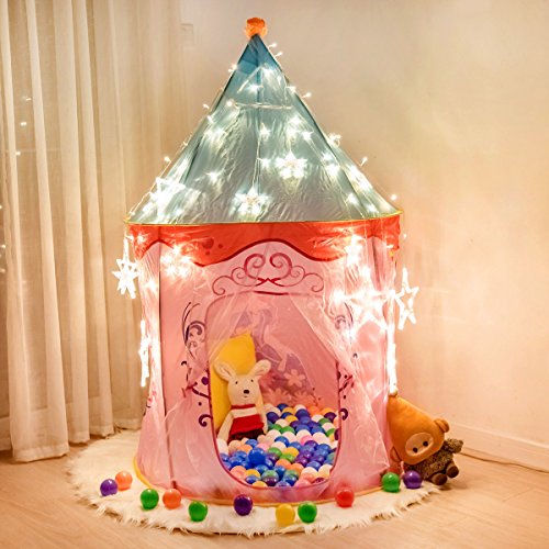 Anyshock Kids Tent, Outdoor and Indoor Tent PlayHouse Castle Baby Toys as a Best Gift for 1-8 Years Old Kids Boy Girls Toddler Infant (No LED Light,Mongolia 1)