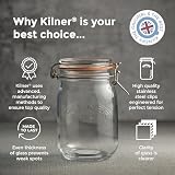 Kilner 1 Litre Clip Top Jar Airtight Glass Storage for Food & Preserving view 10